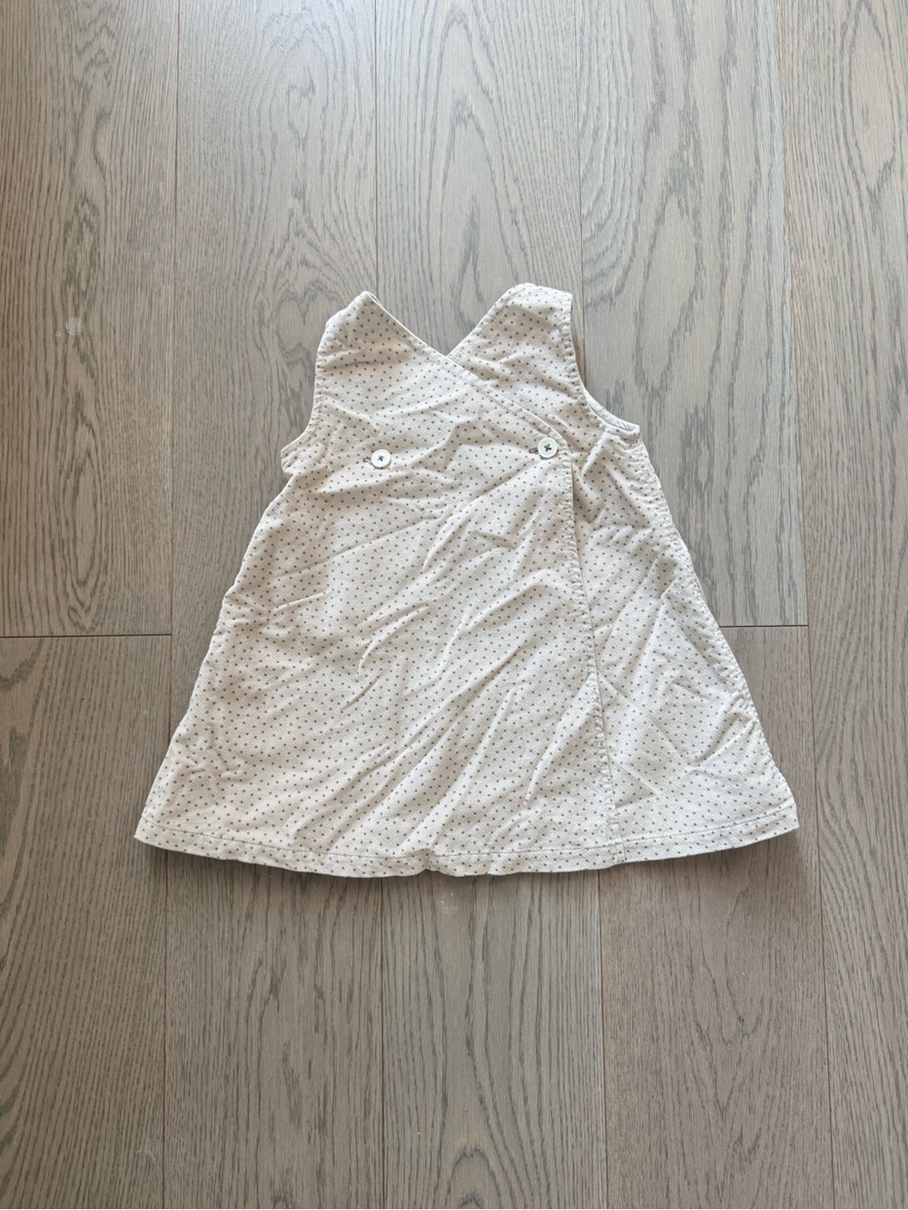 Petit Bateau velvet vest dress - 18 month